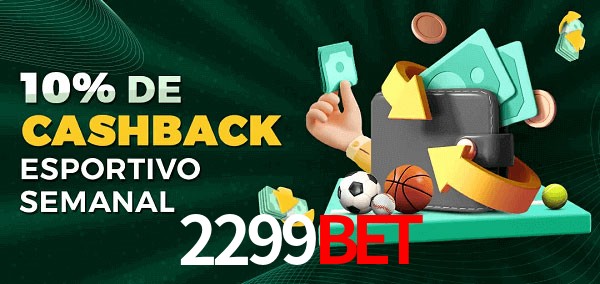 10% de bônus de cashback na 2299bet