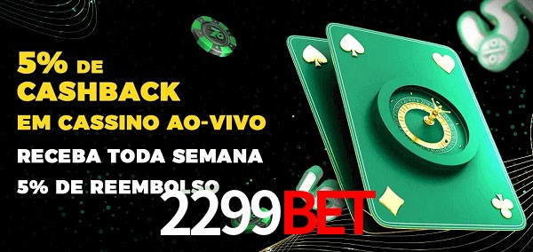 Promoções do cassino ao Vivo 2299bet